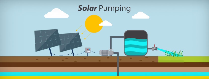 عملية توريد و تركيب عدد 3 محطات ضخ مياه سطحية بالطاقة الشمسية