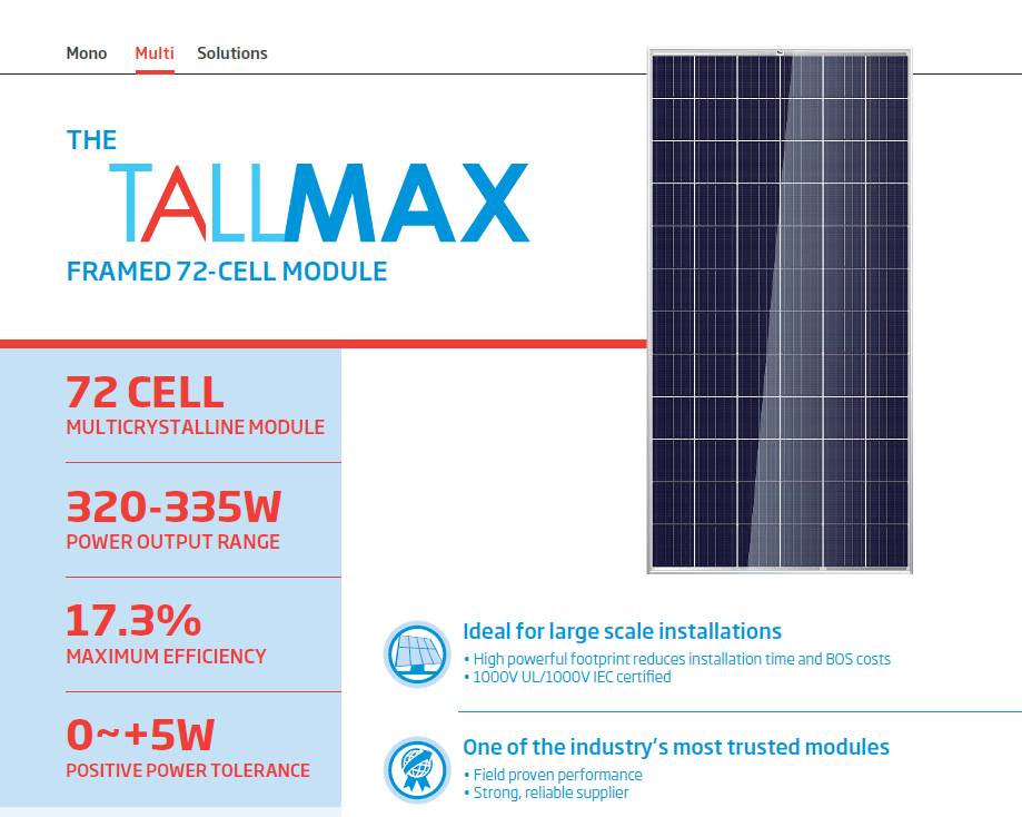 Trina Solar TallMax